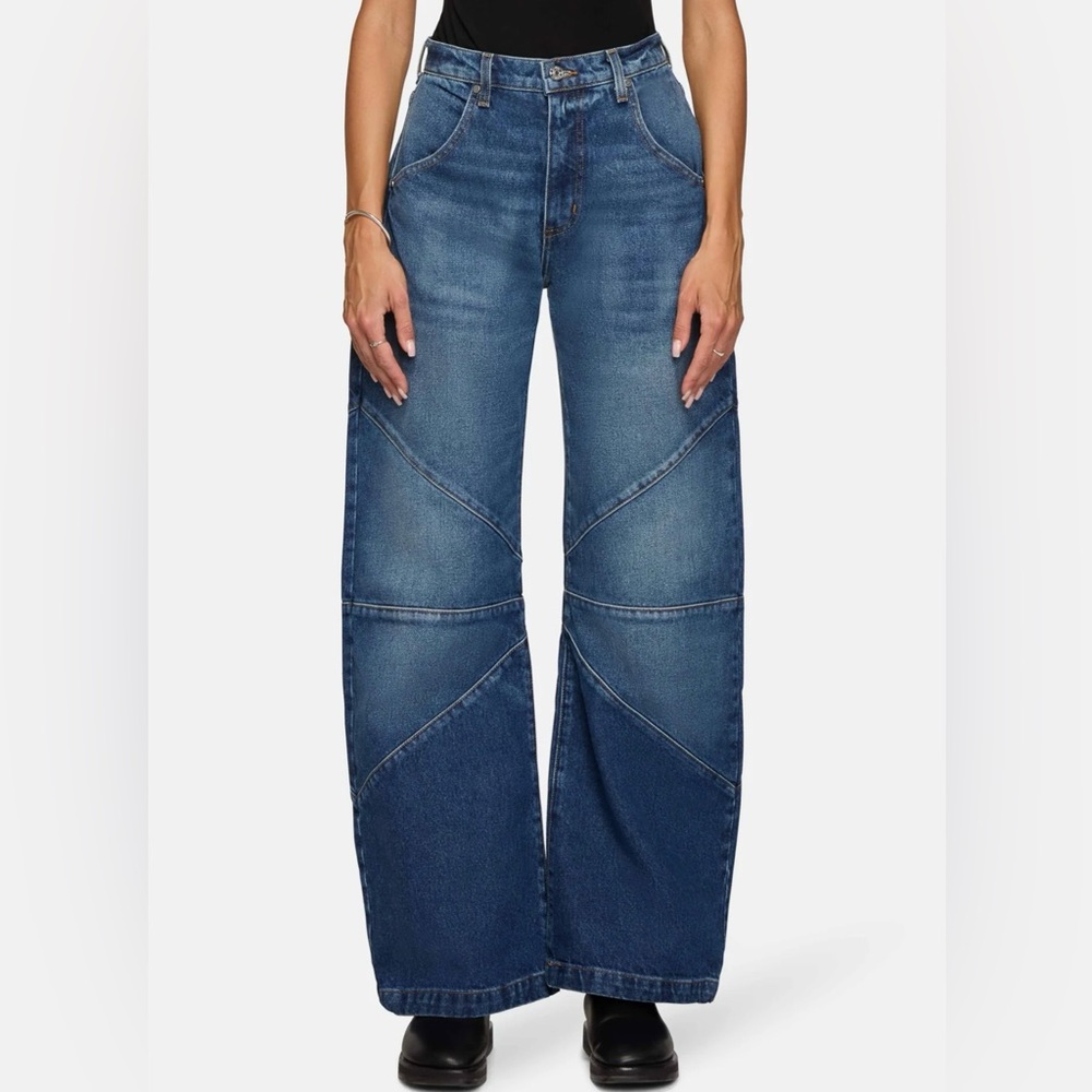 Women’s Barrel Jeans Blue High Rise - Size L